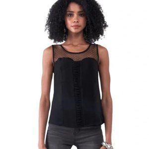 Sugarlips Swiss Dot Sleeveless Top